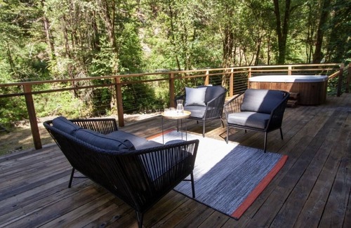 Occidental House | Modern home with a creek