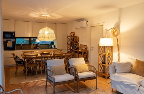 Cinfaes House | Modern house near waterfall with fluvial beach and amazing view over Douro river