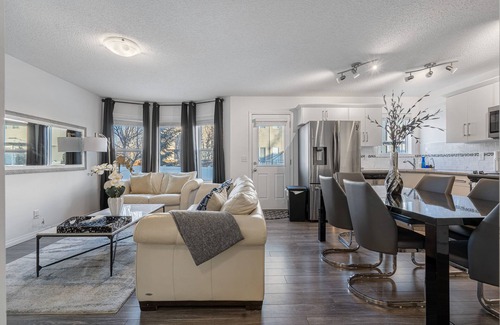 Southwest Calgary House | Modern House with Private Backyard and Fireplace