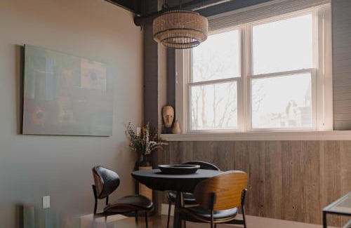Benton Harbor Apartment | Modern Industrial Loft for Two
