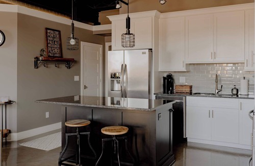 Benton Harbor Apartment | Modern Industrial Loft for Two