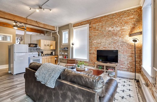 Sheridan Apartment | Modern Industrial Western Suite, Directly Downtown