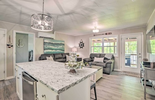 New Concord House | Modern Lakefront Getaway w/ Deck + Dock, In Cove!