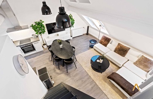 Ville Haute Apartment | Modern Loft w/Washer, Smart TV & Near Attractions