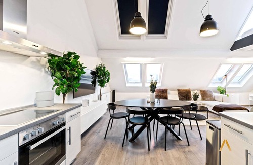 Ville Haute Apartment | Modern Loft w/Washer, Smart TV & Near Attractions