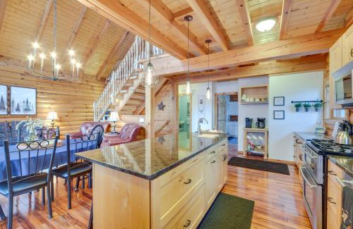Pine City House | Modern Log Cabin with Rec Room, Steps to Lake!