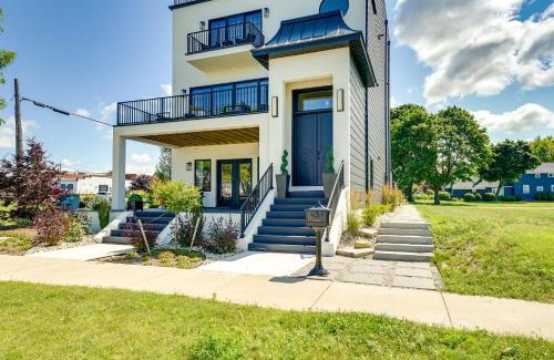 Ludington Apartment | Modern Ludington Condo Across From the Lake!