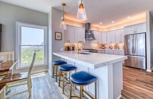 North Topsail Beach House | Modern & luxe beachfront home with private access, amazing views, decks, dogs OK