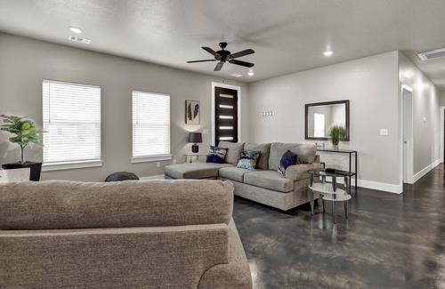 Burnet House | Modern Luxury Home | Deck w/Grill and Fire Table