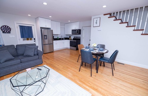 Brockton House | Modern Luxury Home With Fireplace & Game-Room.