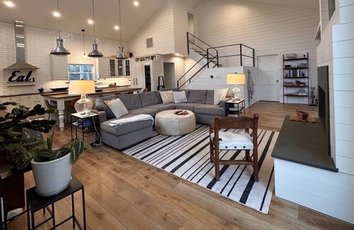 Vilano Beach House | Modern Nautical Luxury Rental Nestled By Surfer Beach & Boat Dock + Pool house