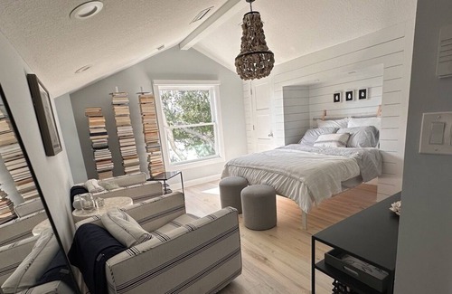 Vilano Beach House | Modern Nautical Luxury Rental Nestled By Surfer Beach & Boat Dock + Pool house