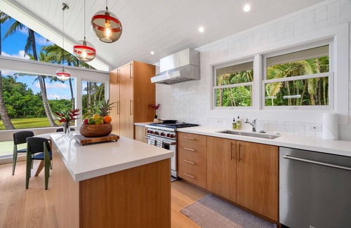 Kilauea House | Modern Oasis w/Hot Tub, 5 min walk to Anini Beach