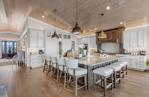 Holden Beach House | Modern Oceanfront Home with Zero-Entry Pool, Hot Tub, Outdoor Kitchen, WiFi & AC