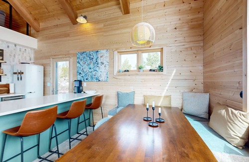 Winter Park Highlands Cabin | Modern off grid cabin with stocked kitchen & private mountain view- dog friendly