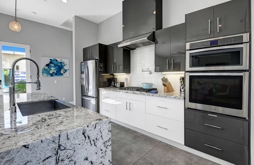 Desert Park Estates House | Modern pet-friendly Desert Park home|Heated pool|Spa|Ensuite in every bedroom!