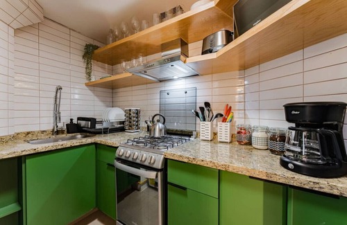 Polanco Apartment | Modern Polanco Retreat with Balcony, Office Space & Style
