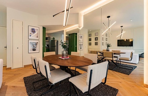 Polanco Apartment | Modern Polanco Retreat with Balcony, Office Space & Style