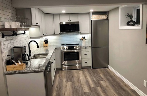 Greater Napanee Apartment | Modern Rustic Charm Apartment. Quiet setting. Only a 4 minute drive to downtown!
