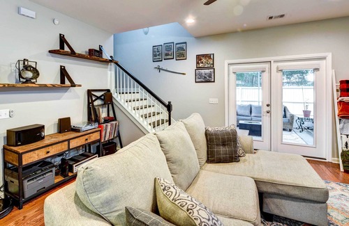 Savannah House | Modern Savannah Home: Backyard w/ Gas Grill
