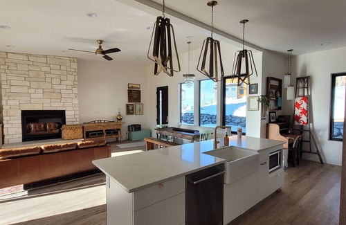 Beaver House | Modern Scandinavian cabin steps away from slopes. Ski-in-Ski-out with Jacuzzi!