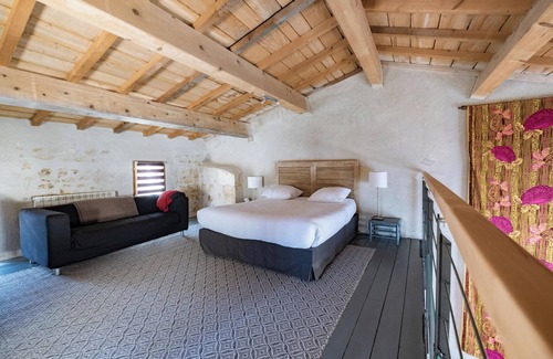 Soyaux House | Modern, spacious, original stone, garden, communal pool, BBQ