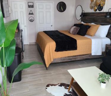 Bryant Apartment | Modern Studio Retreat with King Bed - Cozy Comfort