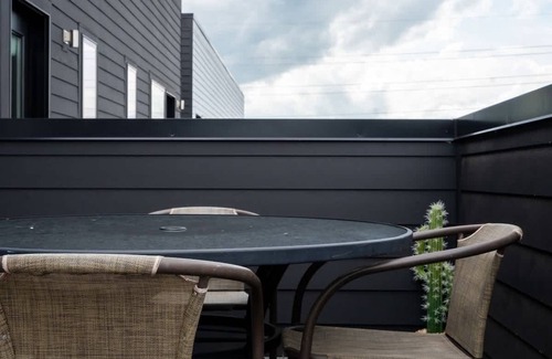 The Nations Apartment | Modern Studio with Private Deck in Nashville