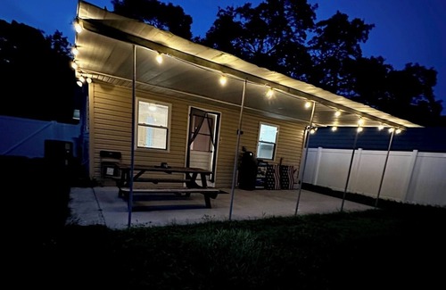 Citrus Park House | Modern tiny home with spacious backyard and pool
