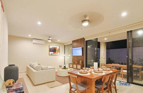 Playa del Carmen House | Modern Townhouse with Private Pool and BBQ Area