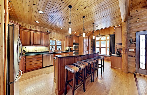 Brill Cabin | Modern & Upscale Executive Home On Long Lake - With that log cabin up north charm- Great fishing and swimming