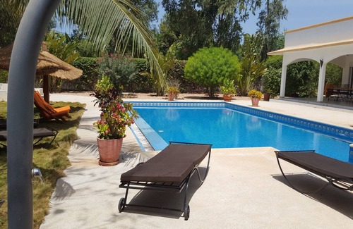 Mbour Villa | Modern villa, very large pool, not overlooked, 300 m from the beach