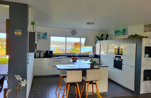 Louannec House | Modern villa with beautiful sea view of Perros-Guirec harbor and Tomé Island
