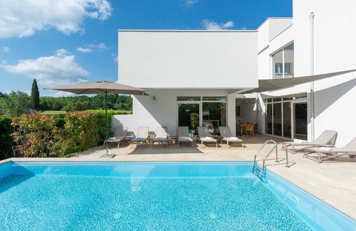 Municipality of Zminj Villa | Modern Villa with Heated Indoor and Outdoor Pool for up to 8 Guests