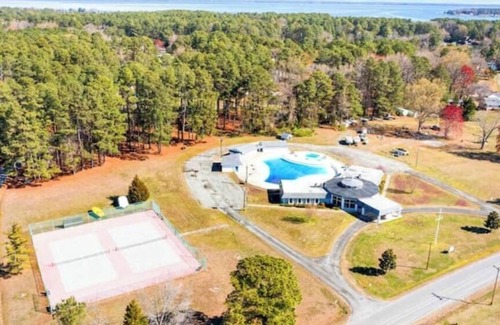 Mount Holly House | Modern Waterfront Home with Kayak, Firepit, Gameroom, Pool+Beaches, Dog & EV OK