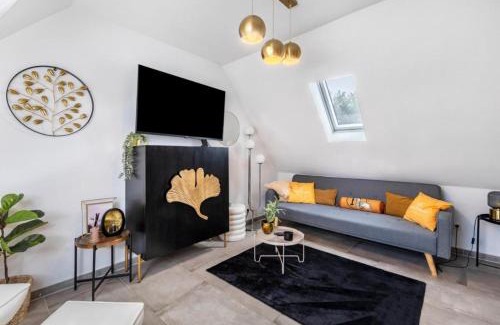 Duisburg Sud Apartment | Moderne schicke Dachgeschosswohnung 15 min bis Düsseldorf