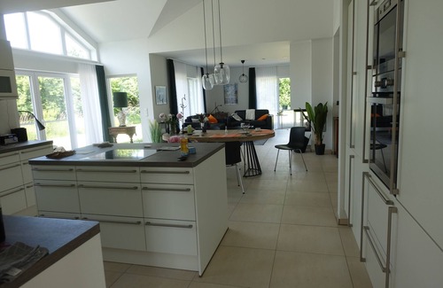 Trent House | Moderner, Barrierefreier Bungalow am Bodden, im Naturschutzgebiet, Wlan, Sauna