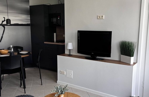 Kollm House | Moderner Tiny Bungalow am See in der Oberlausitz, zum Radfahren, Wandern, Angeln