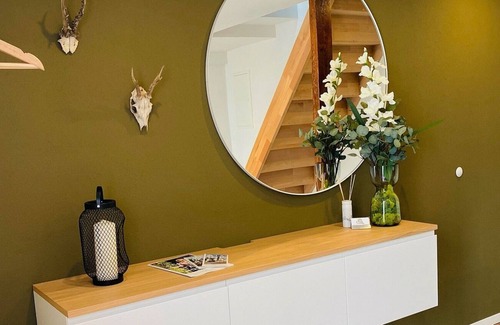 Werneck Apartment | Modernes Apartment mit Kamin für 3 Personen