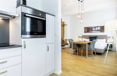 Wismar Apartment | Modernes, Barrierearmes Apartment in Maritimer Lage im Hafen von Wismar