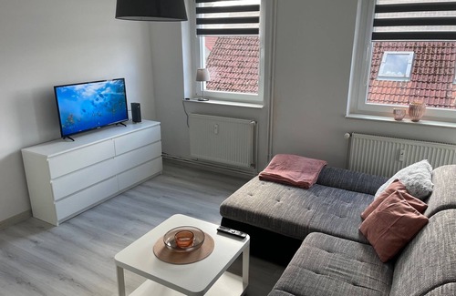 Pasewalk Apartment | Modernly furnished apartment, quiet downtown location, parking space + dishwasher