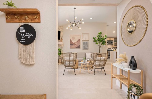Barker House | Modernly Renovated Family Home w/Double Swing, 4TVs, Pets OK & Backyard Firepit