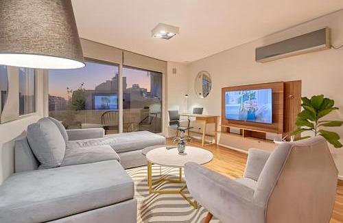 Nunez Apartment | Moderno Penthouse con Terraza y Parrilla Privada