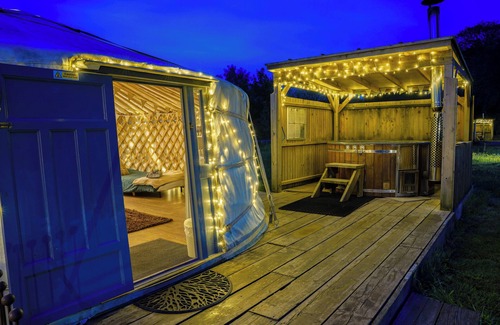 Attleborough RV Rental | MOET Luxury Heated Yurt with Private Hot Tub