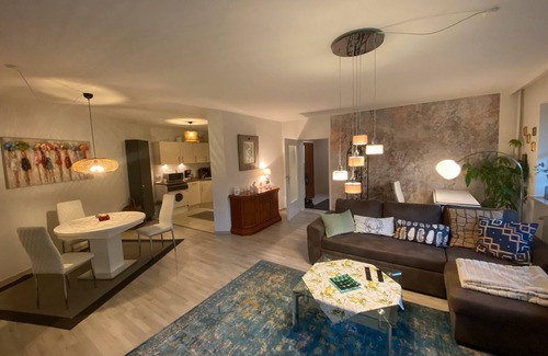 Moelln Apartment | Mölln, apartment at the Kurpark with a view of the historic old town