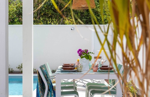 Mondello Villa | Mondello, Villa Blu with swimming pool (7 min from the beach)