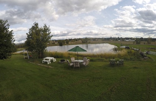 Florence House | Montana Mountain Memories- RV in Orchard by Trout Pond