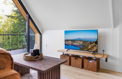 Shippenville Cabin | Moonlight Ridge | A-Frame, Hot Tub, & Fire Pit with Views!