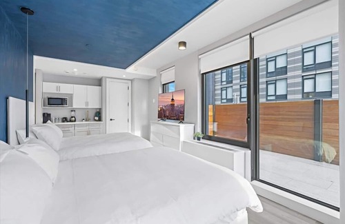 Port Morris Hotel | Mott Haven Studio 2Q Bal BR | Easy access to I-87