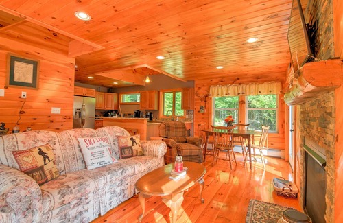 Wardsboro House | Mount Snow Area Home with a Hot Tub, Fire Pit, Set Back in the Woods!